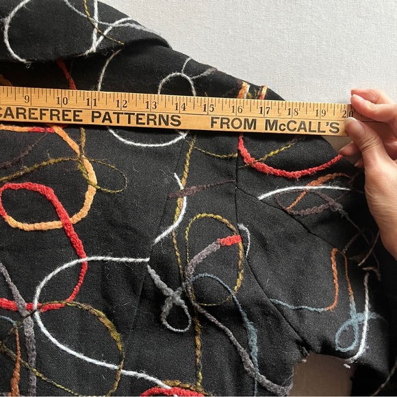 Ou Empereur Ou Rien Montreal wool embroidered blazer jacket Sz 13 - Picture 8 of 10